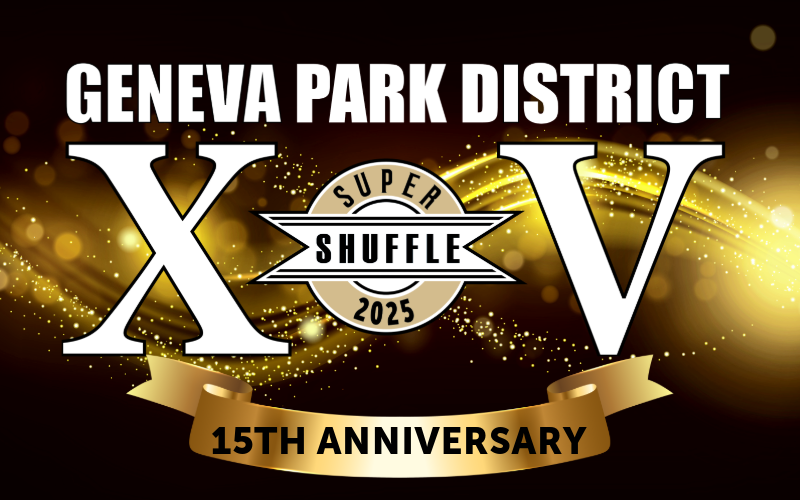 Super Shuffle 5K 15th Anniversary Logo